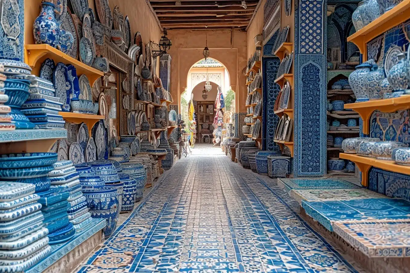 Le charme incontournable du carrelage marocain : le zellige bleu