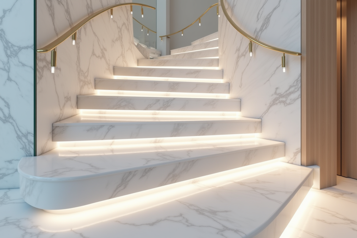 escalier matériaux