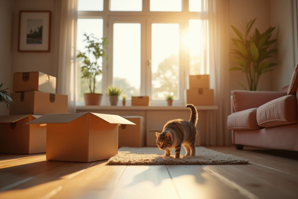 Adaptation chats après déménagement : durée optimale pour s’habituer