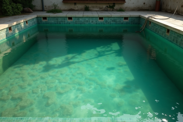 Risques de se baigner dans une piscine verte : prévention et solutions