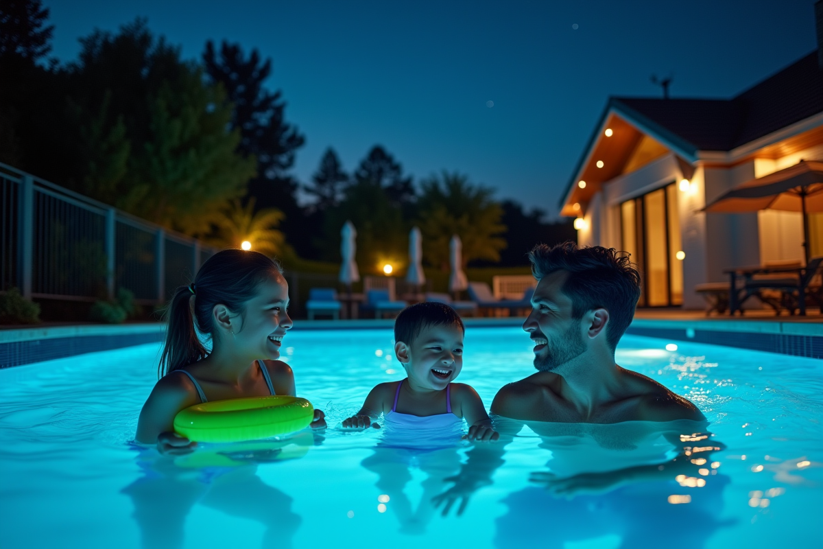 piscine nocturne