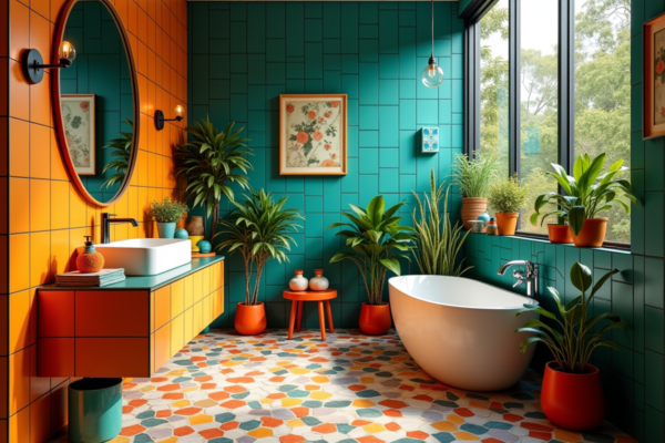 Les secrets d’une salle de bain colorée pour une ambiance singulière