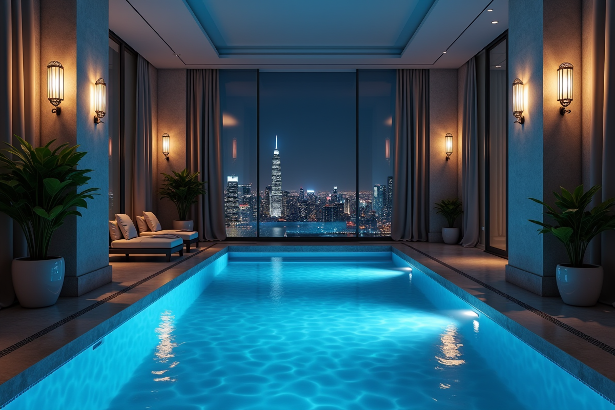éclairage piscine