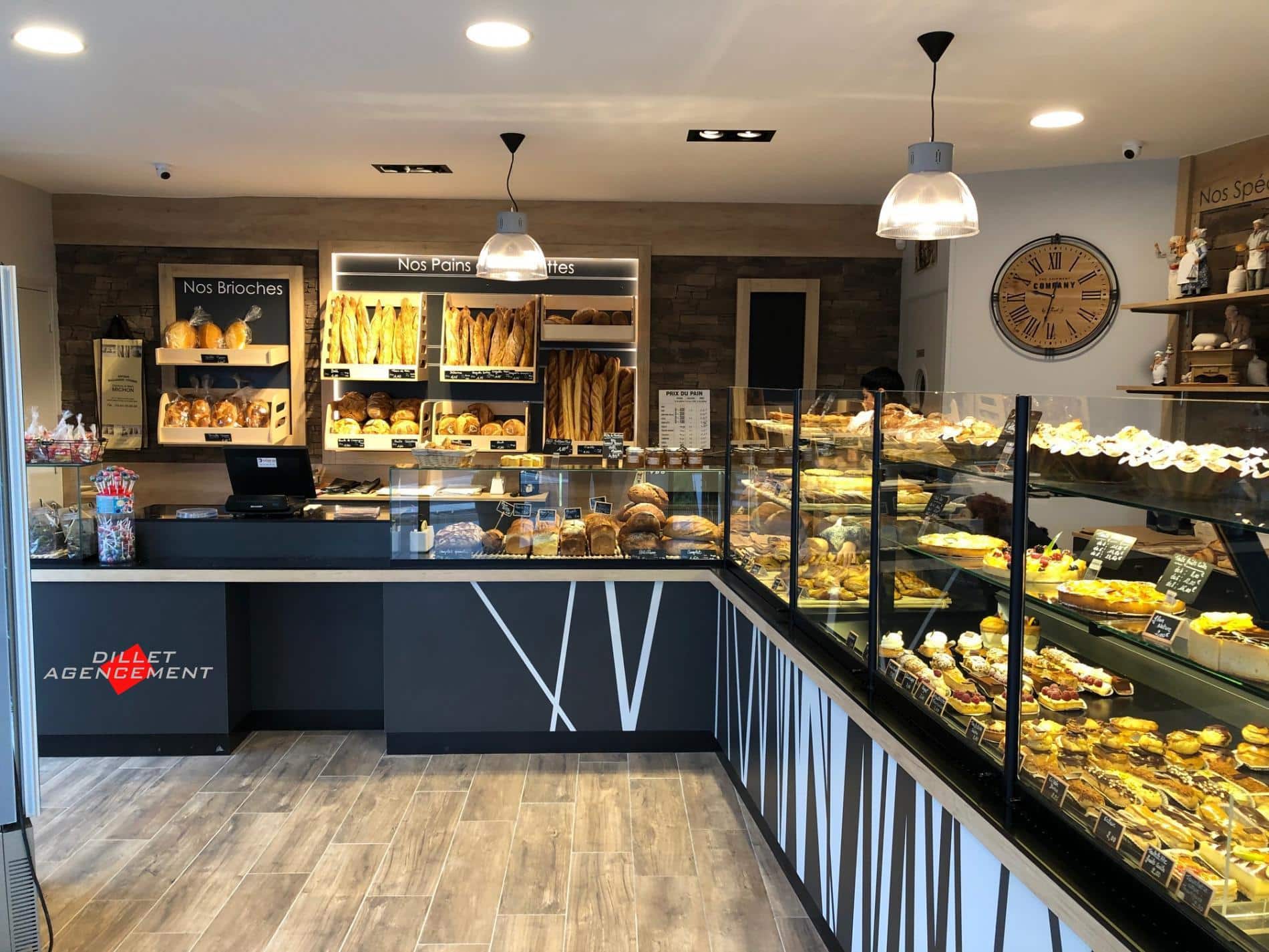 agencement d'une petite boulangerie